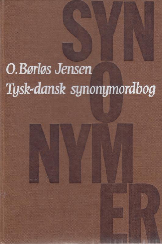 Synonymer. Tysk-dansk synonymordbog