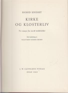 Kirke og klosterliv