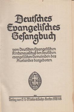 Deutches Evangelisches gesangbuch + Hausbuch