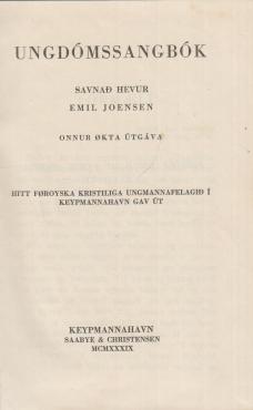 Ungdómssangbók (1934)