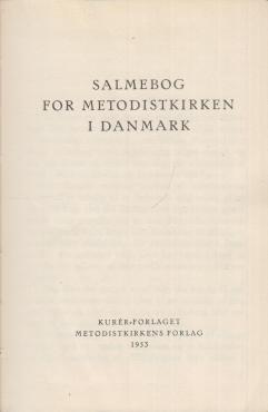 Salmebog for Metodistkirken i Danmark (1953)
