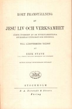 Jesu liv - och verksamhet