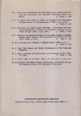 A History of Old Testament Priesthood