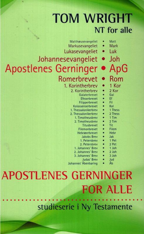 NT for alle - Apostlenes Gerninger for alle (som ny)