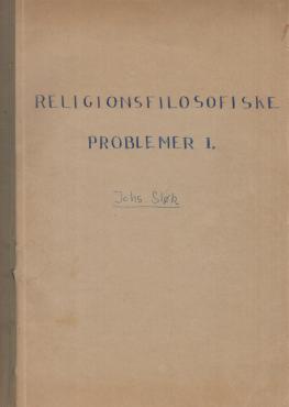 Religionsfilosofiske problemer 1