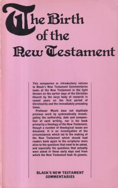 The Birth of the New Testament
