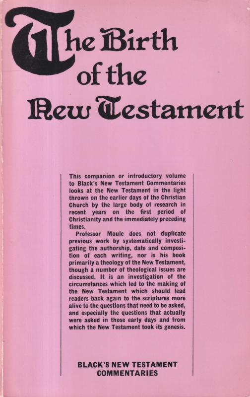 The Birth of the New Testament