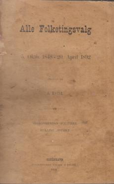 Alle Folketingsvalg 5. okt. - 20. april 1892