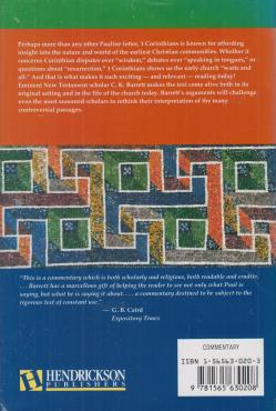 The First Epistle To The Corinthians