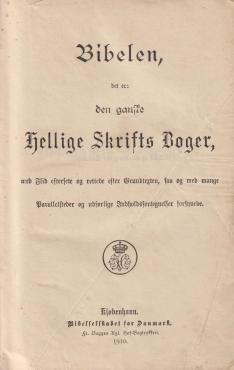 Bibelen med De Apokryfiske Skrifter (1910) ¤