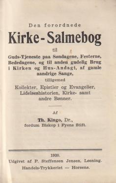 Den forordnede Kirke-Salmebog (1930) ¤