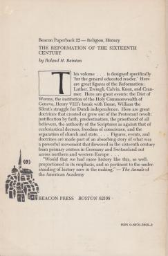 The Reformation of the Sixteenth Century