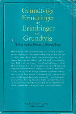Grundtvigs erindringer og erindringer om Grundtvig