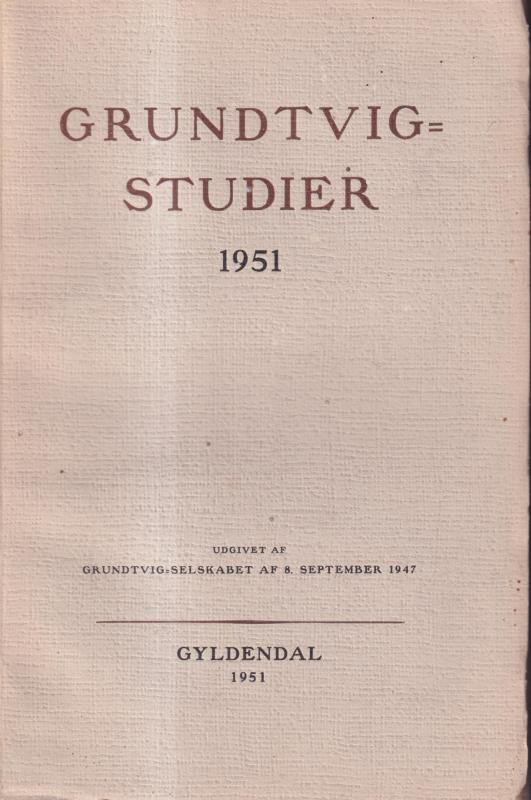 Grundtvig studier 1951