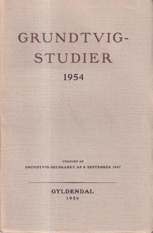 Grundtvig studier 1954