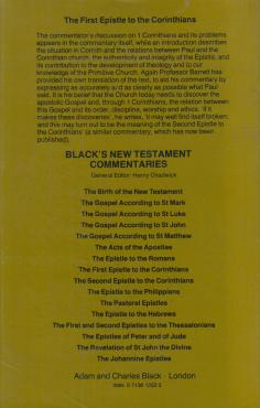 A Commentary on the First Epistle to the Corinthians