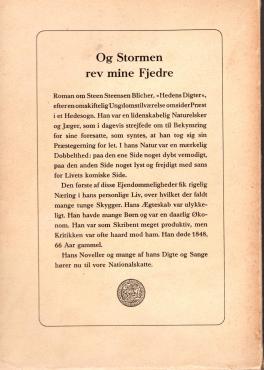 Og stormen rev mine fjedre, om St. Stensen-Blicher