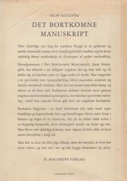 Det bortkomne manuskript