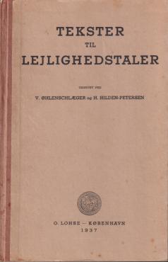 Tekster til Lejlighedstaler