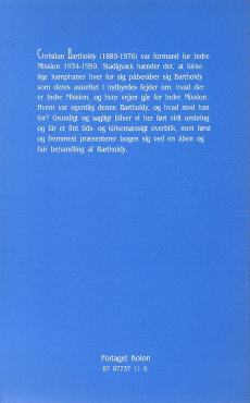 Christian Bartholdy, virke og teologi