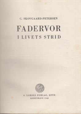 Fadervor i livets strid. (Fader vor)