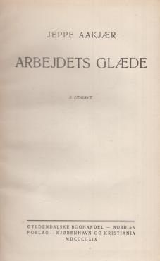 Arbejdets glæde