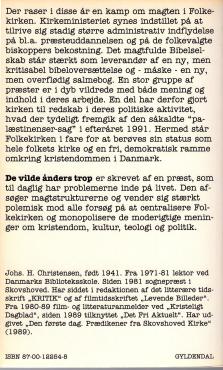 De vilde ånders trop, Magten i Folkekirken