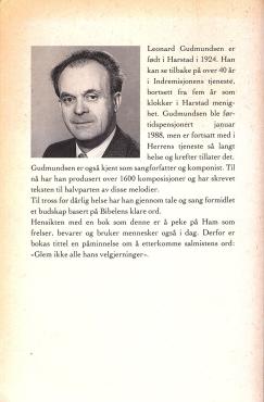 Glem ikke alle hans velgerninger