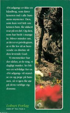Fri adgang, om bønnen som Guds børns priviligium