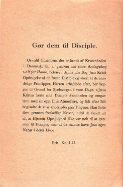 Gør dem til disciple, hæfte