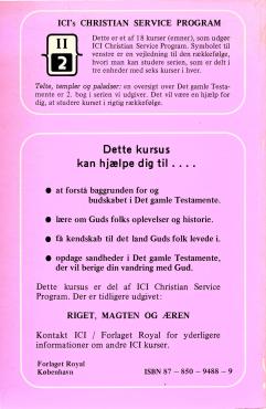 Telte, templer & paladser, oversigt over Gl. testamente