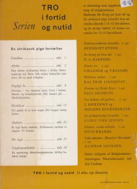 Tro i fortid og nutid. En afrikansk pige fortæller