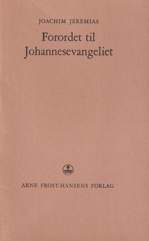 Forordet til Johannesevangeliet
