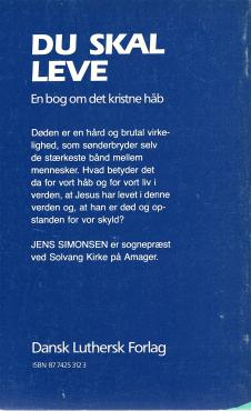 Du skal leve, en bog om det kristne håb