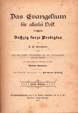 Das Evangelium für allerlei Volk, Predigten