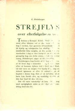 Strejflys over efterfølgelsens vej
