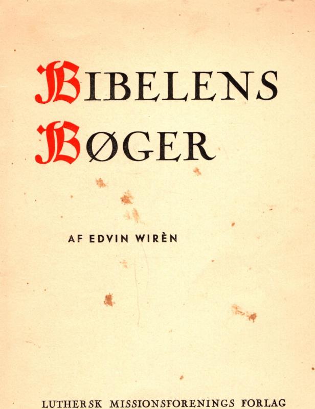 Bibelens bøger