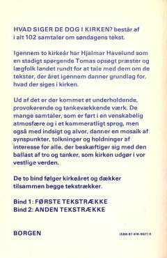 Hvad siger de dog i kirken (2. tekstrække)