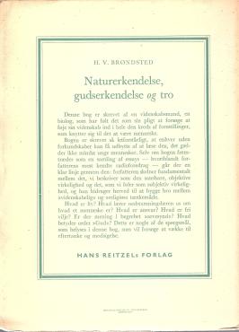 Naturerkendelse, Gudserkendelse og Tro