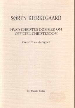 Hvad Christus dømmer om officiel christendom