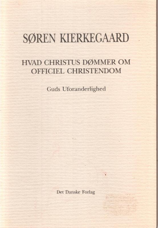 Hvad Christus dømmer om officiel christendom