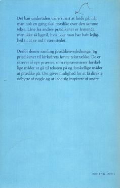 Fra tekst til prædiken, vejl. til 1. tekstrække