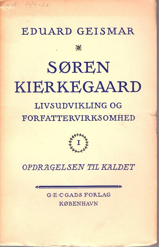 Søren Kierkegaard livsudvikling og forfattervirksomhed (6 bind)