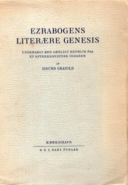 Ezrabogens literære Genesis, (doktordisputats)