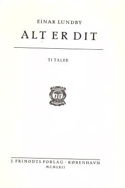 Alt er dit