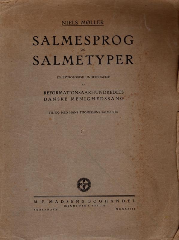 Salmesprog og salmetyper - en psykologisk undersøgelse