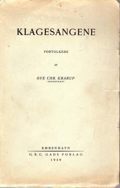 Klagesangene, fortolkede
