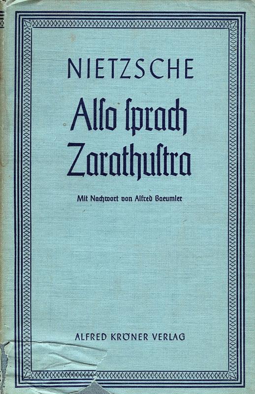 Also Sprach Zarathustra, Stuttgart, 1941