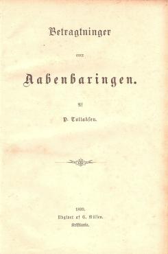 Betragtninger over Aabenbaringen (1899)