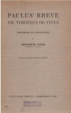 Paulus´ breve til Timoteus og Titus